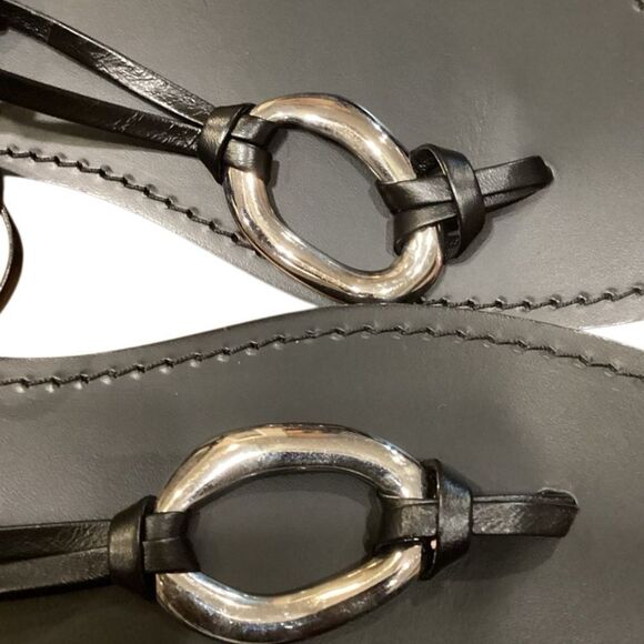 AQUA x Liat Baruch Women's Ilria Ankle Tie Strappy Thong Sandals Size 10 - Picture 10 of 13